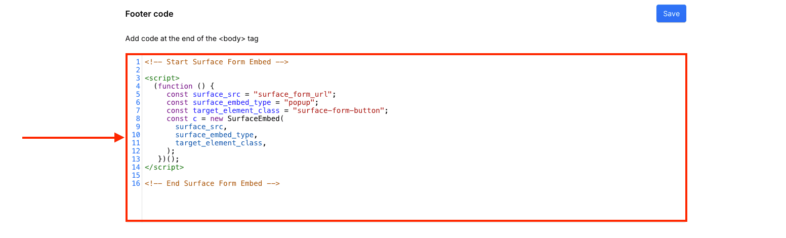 Webflow Footer Code Section